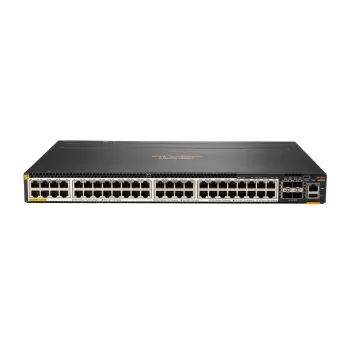 Hewlett Packard Enterprise HPE Aruba 6300M - Switch - L3 - hallatav - 48 x 100/1000/2,5G/5G (PoE+) + 4 x 1 Gigabit / 10 Gigabit / 25 Gigabit / 50 Gigabit SFP56 (ühendus / virnastamine)