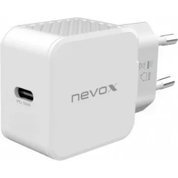 nevox USB PD Type C laadija (toiteadapter) 30 W valge (2008)