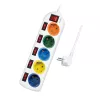 Pikendusjuhe LogiLink LPS258 1.5 m 5 vahelduvvoolupistikut siseruumidesse valge