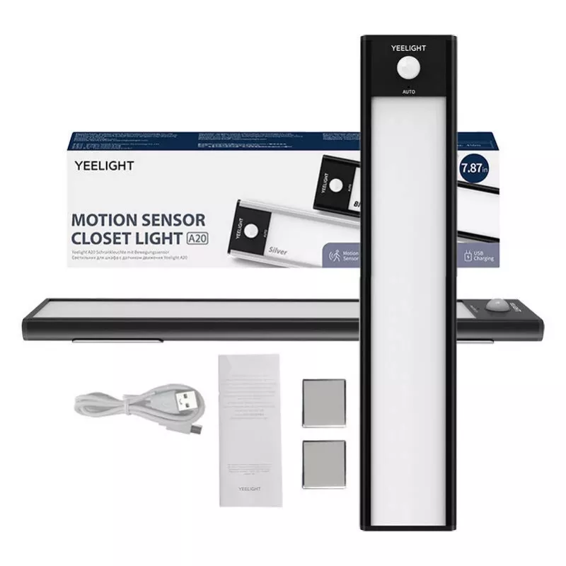 Kapianduriga valgusti Yeelight A20 20 cm 1,2 W — akutoitega PIR LED, 100 lm, 4000 K, USB-C laetav
