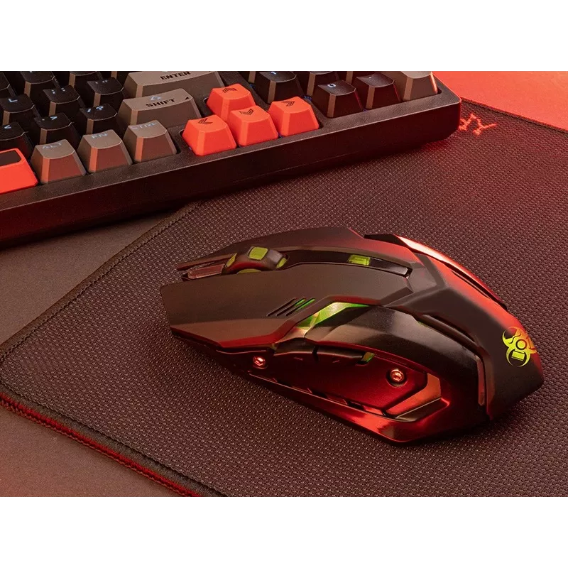 Juhtmevaba ergonoomiline mängurihiir TRACER ROCKY RF NANO - kompaktne disain, juhtmevaba RF-ühendus