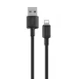 USB-A – Lightningi kaabel Orsen S9L 1 m 2,1 A – must