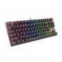 MÄNGUKLAVIATUUR GENESIS THOR 303 TKL CZ/SK RGB TAUSTVALGUSTUSEGA MEHAANILINE PUNANE MUST HOT SWAP