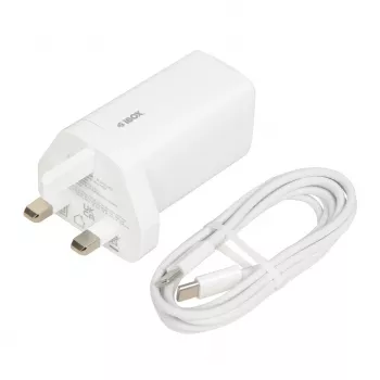 iBOX C-65 Valge, GaN 65W universaalne laadija UK pistikuga