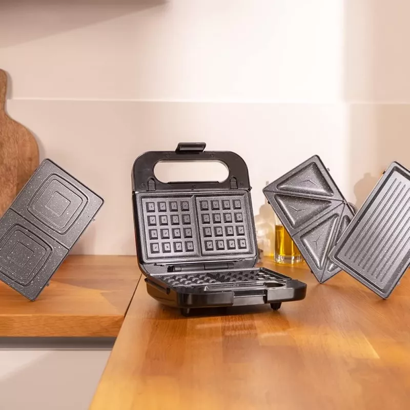 Cecotec võileivagrill | Rock’nToast 4in1 | 1000 W | Plaatide arv 4 | Must