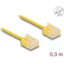 Võrgukaabel DeLOCK RJ45 Cat.6 UTP 0.3m kollane