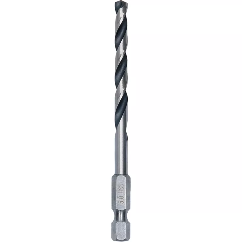 Bosch PointTeQ Hex HSS spiraalpuur, 5 mm