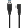 Goobay USB-C™ to USB A 3.0 kaabel 90°, must, 1.5 m - USB 3.0 pistik (tüüp A) > USB-C™ pistik (66502)