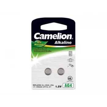CAMELION AG4 / LR66 / LR626 / 377 nööpelemendid — leelispatareid 1,5 V, 2 tk