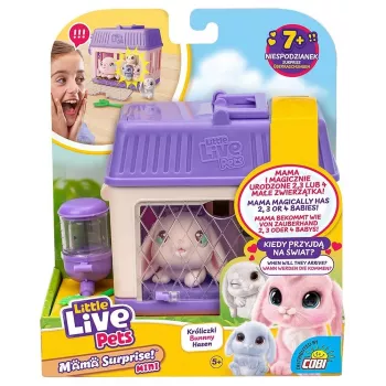 Interaktiivne mänguasi Cobi Little Live Pets Mama Surprise Mini Bunny MO-26625, väike interaktiivne kujuke