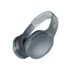 Kõrvaklapid Skullcandy Crusher Evo — juhtmega ja Bluetooth, hall, 40 h taasesitus, USB-C, AUX, kokkupandavad