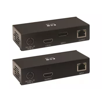 Eaton Tripp Lite Series DisplayPort-HDMI üle Cat6 pikenduskomplekt KVM-toega, 4K 60Hz, 4:4:4, USB, PoC, HDCP 2.2, kuni 230 jalga, TAA - Video/Heli laiendus, HDMI, Di