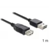 USB-kaabel DeLOCK EASY-USB 2.0-A 1 m must