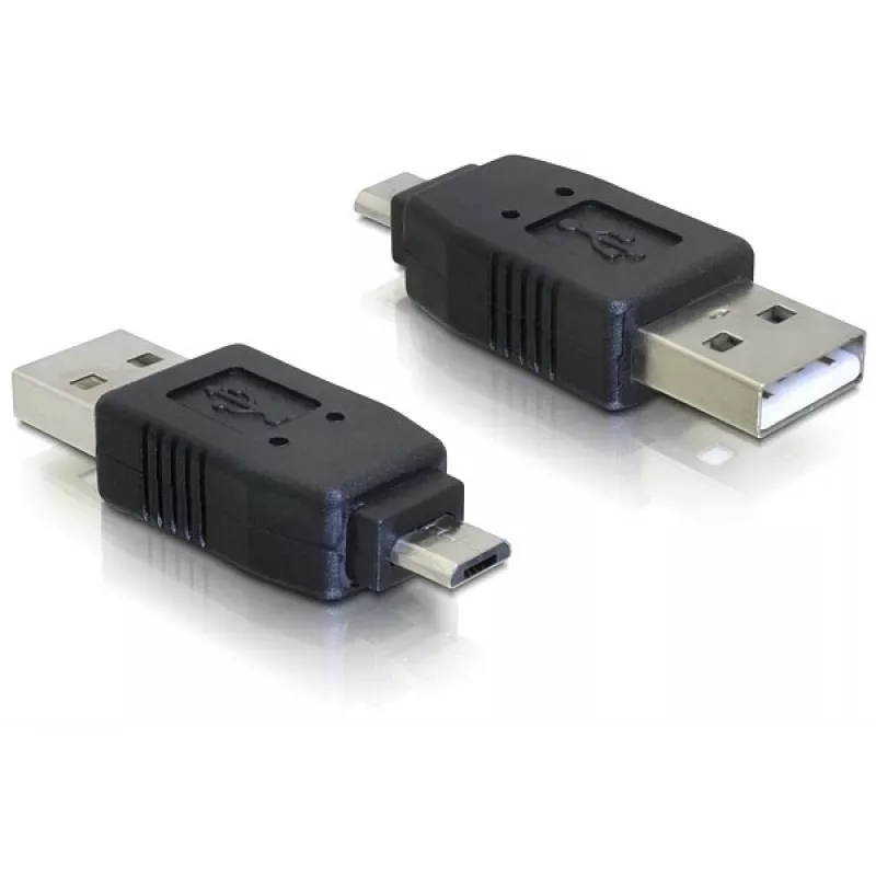 Adapter USB micro-B-pistik USB 2.0 A-isasele DeLOCK 65036 Must