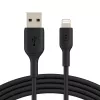 BELKIN PVC USB KAABEL USB-A - LIGHTNING, 1M, MUST