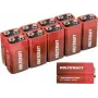 VOLTCRAFT 6LR61 9 V plokkpatarei leelis-mangaan 550 mAh 9 V 10 tk (VC-12629385)