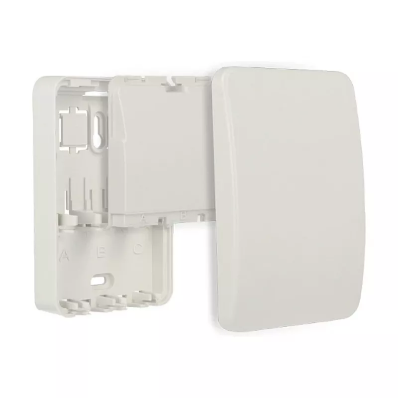 Harukarp DELOCK 86262 seinale paigaldatav ühenduskarp, 82×120×31 mm, valge