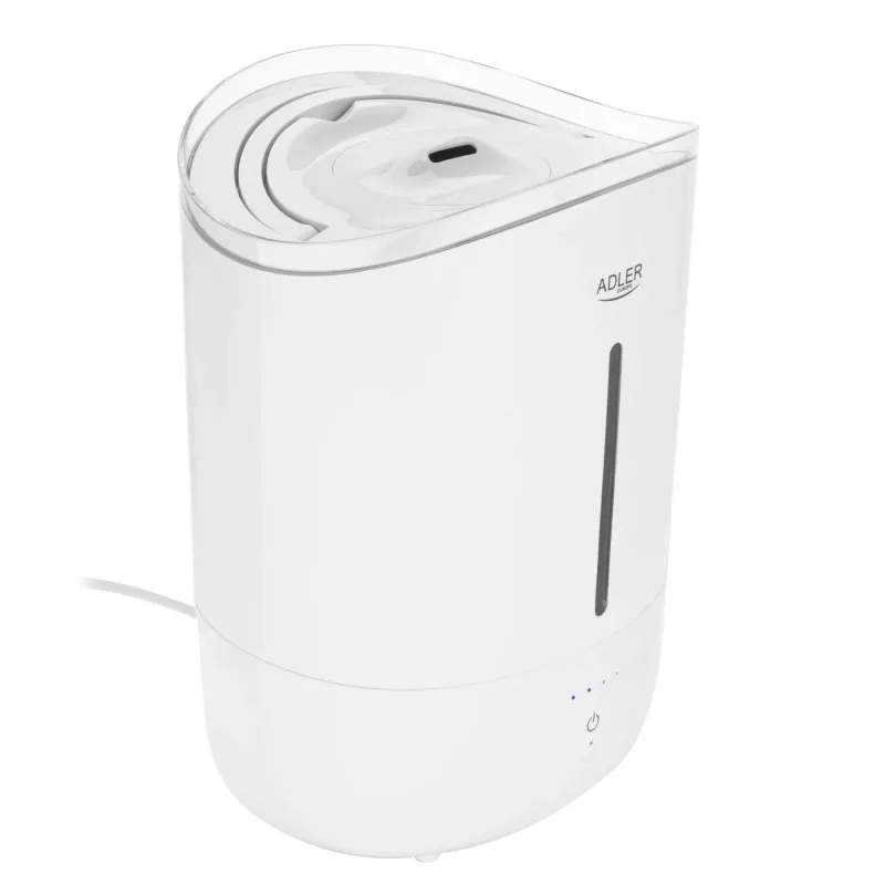 Adler õhuniisutaja | AD 7971 | 30 W | Veepaagi maht 5 L | Ultraheli | Niisutusvõimsus 100-250 ml/h | Valge