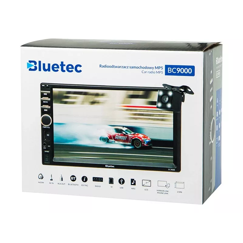 Autoraadio BLOW BC9000 2DIN 7-tolline RDS USB microSD puuteekraaniga
