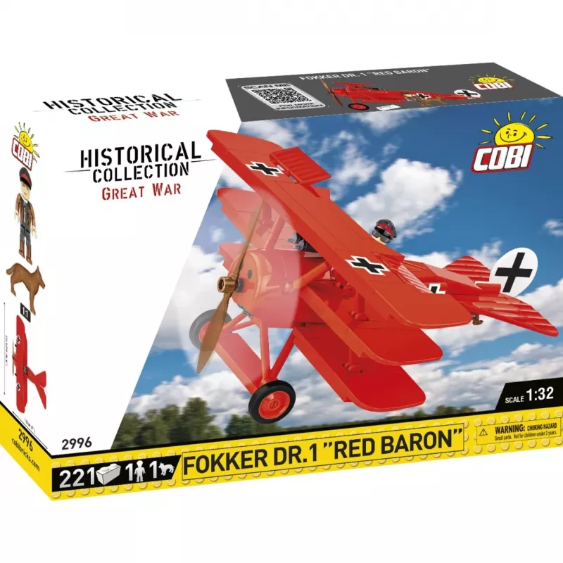 Klotsid Fokker DR.1 Red Baron 221 klotsi
