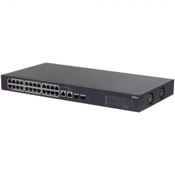 Dahua Technology DH-CS4226-24ET-240 võrgulüliti Hallatav L2 Gigabit Ethernet (10/100/1000) Power over Ethernet (PoE) Must