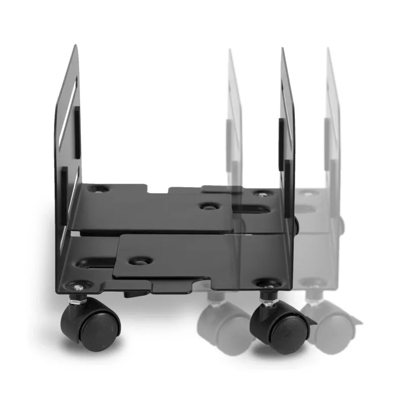 Rattaplatvorm MACLEAN MC-851 — rattaplatvorm, must, 119×260×128 mm, max koormus 10 kg
