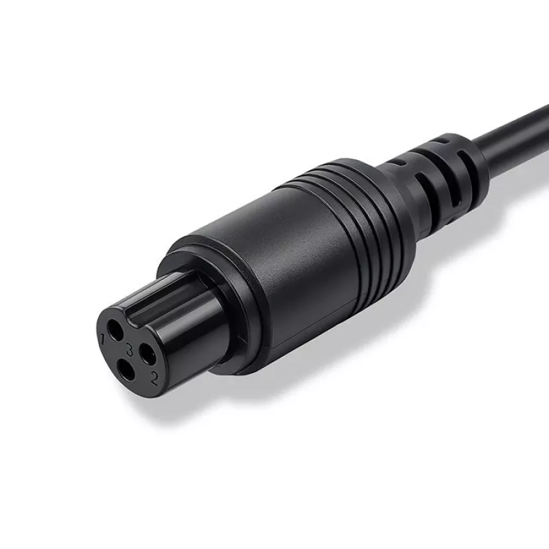E-jalgratta laadija QOLTEC 36V–42V 2A GX12 3-kontaktilise pistikuga