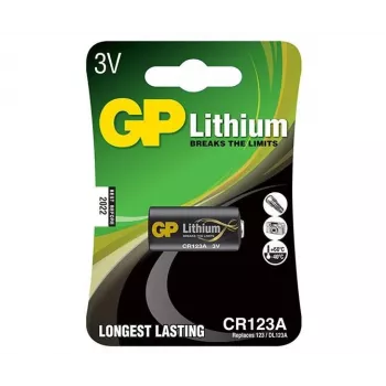 Ühekordne aku GP patareid Lithium CR123A