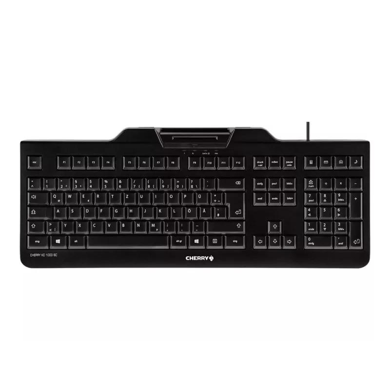 CHERRY KC 1000 SC klaviatuur USB QWERTZ Šveitsi Must