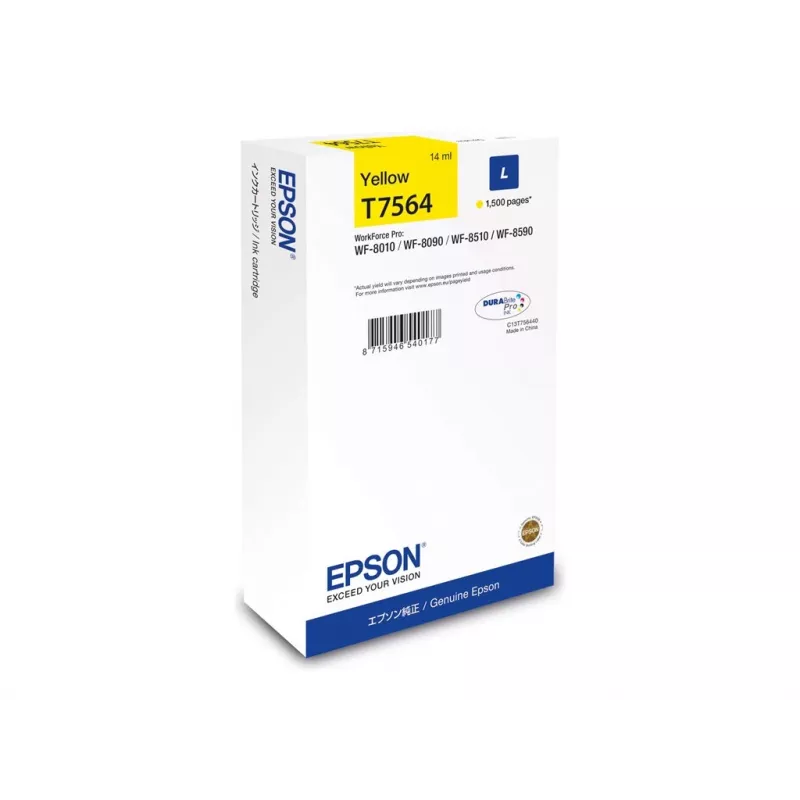 Epson C13T75644N tindikassett 1 tk Originaal suure (L) mahutavusega Kollane