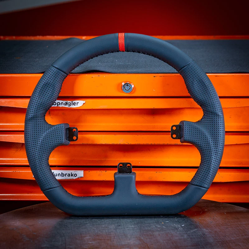 Asetek SimSports GT Rim - Closed D, nahk - must