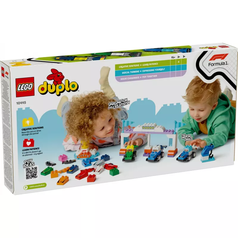 LEGO DUPLO 10445 F1 meeskonna võidusõiduautod ja juhid