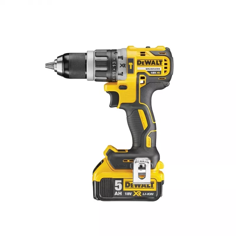 Juhtmeta puur DeWALT DCD796P2 18V Li-Ion 5Ah Padrunita 13 mm, 2 käiku, 1,8 kg