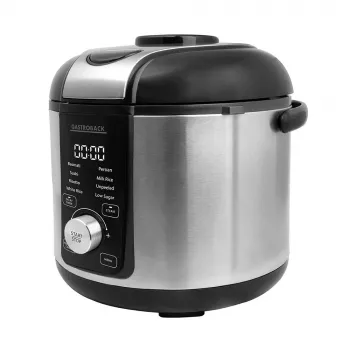 Riisikeetja GASTROBACK Rice Control Low Carb & Steam, 3 L, 450 W, must/roostevaba teras