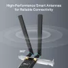 Wi-Fi 6 Bluetooth PCIe adapter TP‑LINK Archer TX10E AX900