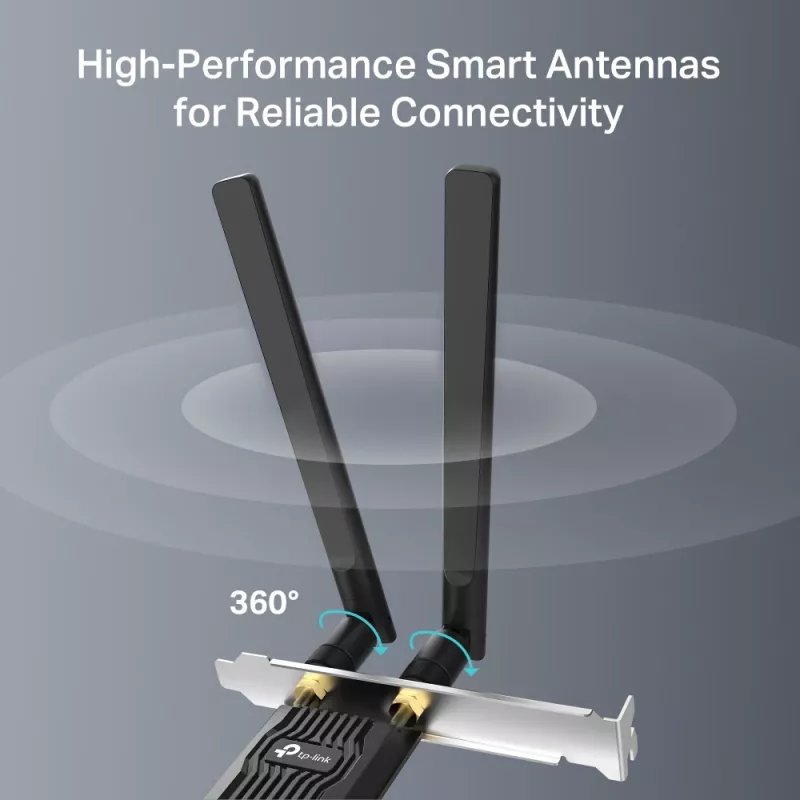 Wi-Fi 6 Bluetooth PCIe adapter TP‑LINK Archer TX10E AX900