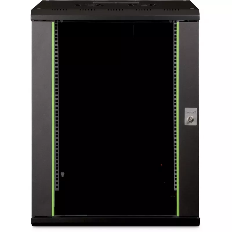 Seinale paigaldatav kapp Digitus DN-19 16-U-SW