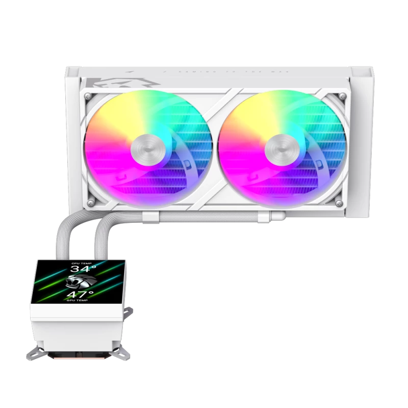 Gamemax CPU vedelikjahuti | GLACIER 240 LCD WH | Intel, AMD