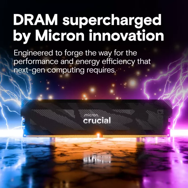 DDR5 RAM-moodul CRUCIAL Pro OC 16 GB (1 × 16 GB) 6400 MT/s CL32