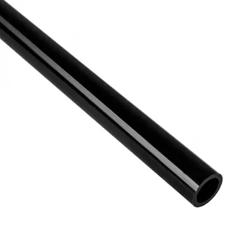 BitsPower Crystal Link Tube 16/14mm — jäik PETG-jahutusvedeliku toru, 1000mm, must