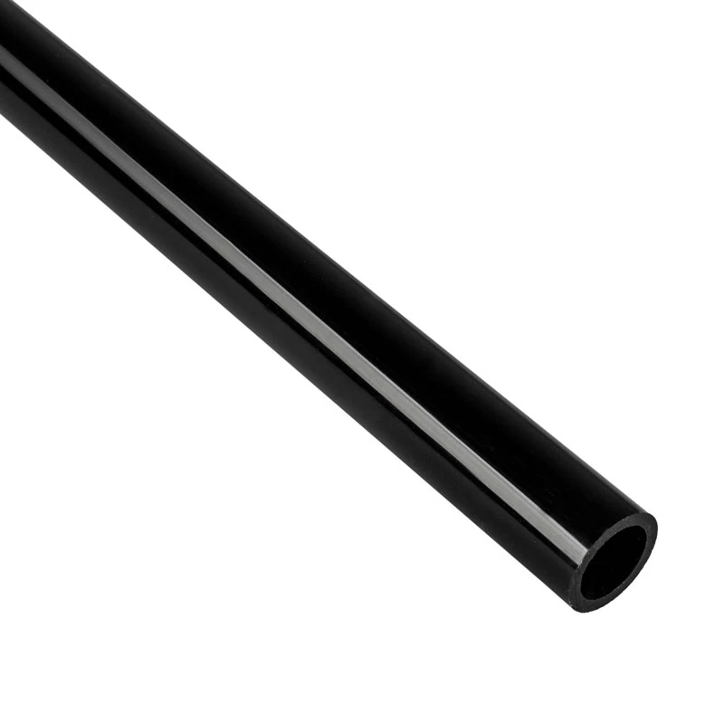 BitsPower Crystal Link Tube 16/14mm — jäik PETG-jahutusvedeliku toru, 1000mm, must