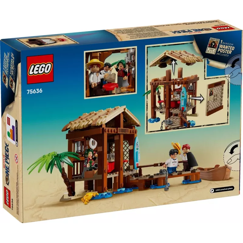 LEGO ehituskomplekt One Piece 75636 Tuuliku külaonn, 299 osa, 3 minifiguuri, 8+ aastat