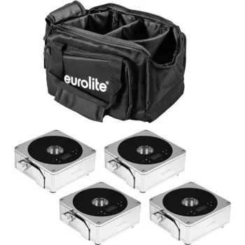 EUROLITE lame Light Set 4x AKKU 20000425 koos pehmekotiga – 4-osaline akutoitega lamepaneelvalgustuse komplekt