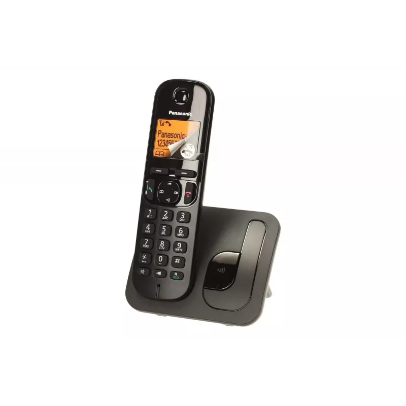 Panasonic KX-TGC 210 PDB DECT juhtmeta telefon must kõne identifitseerimisega