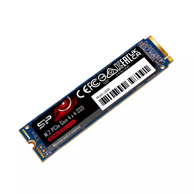 M.2 SSD Silicon Power 250 GB PCIe 4.0 NVMe UD85 — 2280, lugemine 3300 MB/s, kirjutamine 1300 MB/s