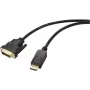 Renkforce DisplayPort / DVI adapterkaabel DisplayPort pistik, DVI-D 24+1pol. pistik 1,80 m Must RF-5771518 PVC ümbris DVI-kaabel (RF-5771518)