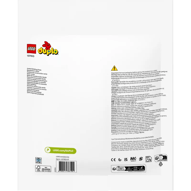 LEGO DUPLO 10460 Roheline ehitusplaat