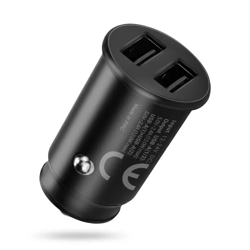 Autolaadija everActive CC-25C 2x USB-A + USB-C, 12 W, auto USB-toiteadapter