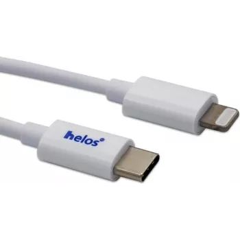USB-C kuni Lightning kaabel helos 718011 — 1 m, valge, andmete sünkroonimine ja laadimine