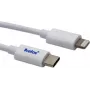 USB-C kuni Lightning kaabel helos 718011 — 1 m, valge, andmete sünkroonimine ja laadimine
